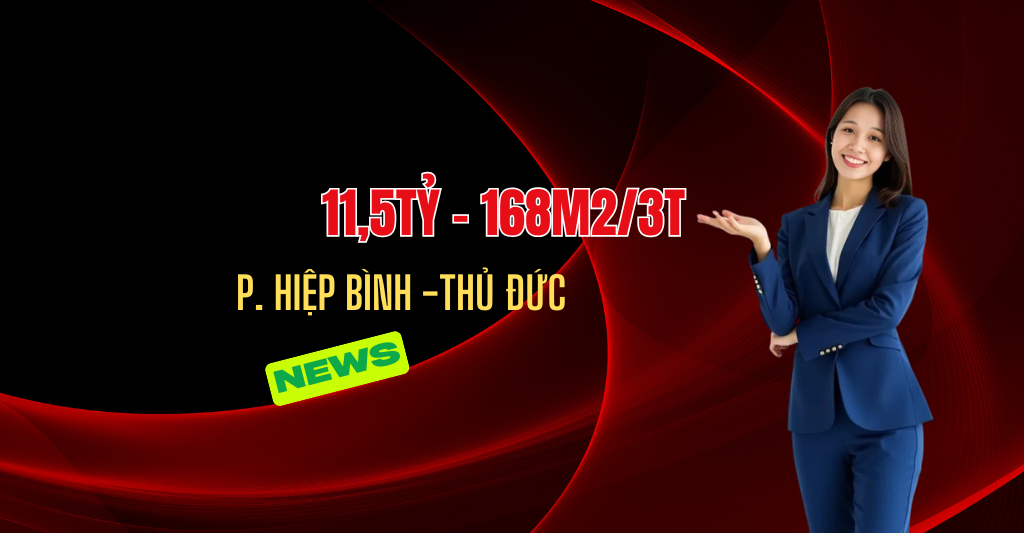 Bán nhà Hồ Chí Minh, nhà Hiệp Bình Chánh, 3T/168m2/ 11,5tỷ
