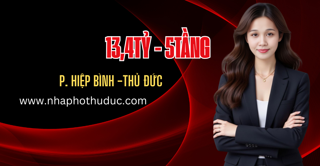 Nhà đất Phường Hiệp Bình, Thủ Đức, 5 tầng/1400m2 bán 13,4Tỷ